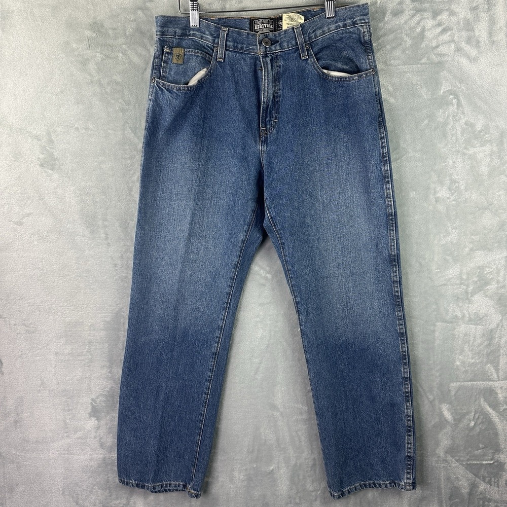 Ariat Heritage Boot Cut Jeans Men 33x30 Relaxed Fit Western Denim